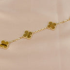 [Lumi jewelry] CLOVER 5 MOTIFS TIGER EYE BRACELET COLLECTION