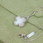 ¡®Lumi¡¯CLOVER  15MM WHITE MOTHER-OF-PEARL SILVER