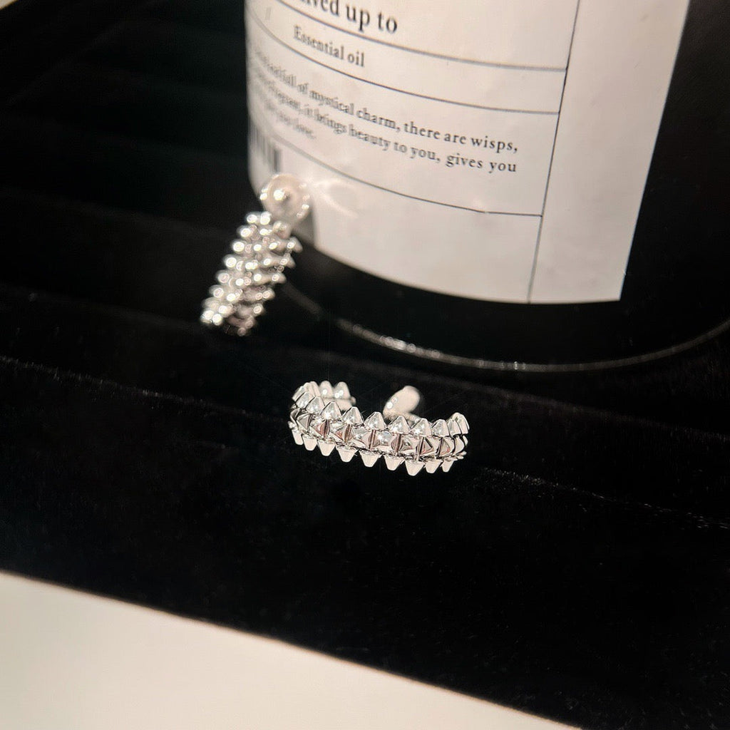 ¡®Lumi¡¯CLASH SMALL HOOP EARRINGS