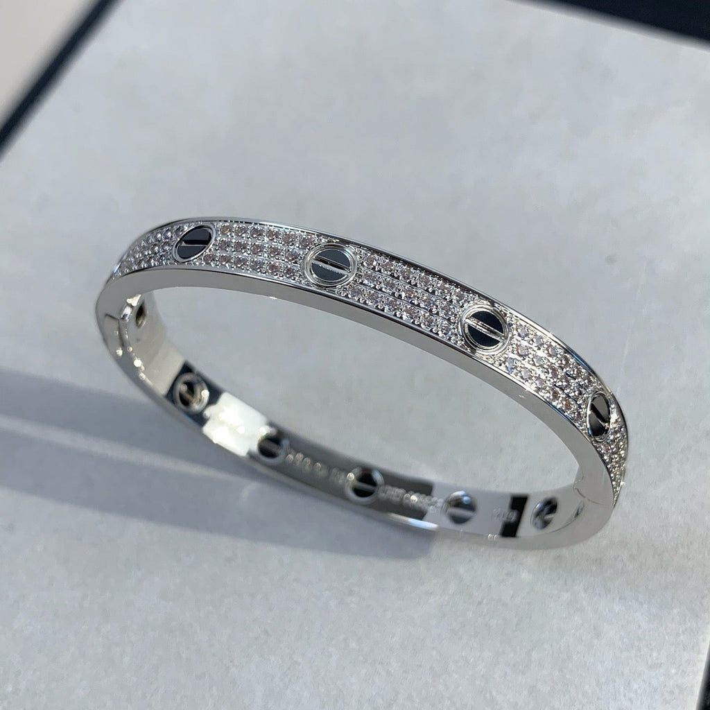 ¡®Lumi¡¯LOVE BRACELET 6.1MM DIAMOND-PAVED CERAMIC