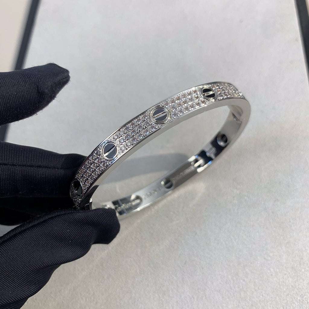 ¡®Lumi¡¯LOVE BRACELET 6.1MM DIAMOND-PAVED CERAMIC