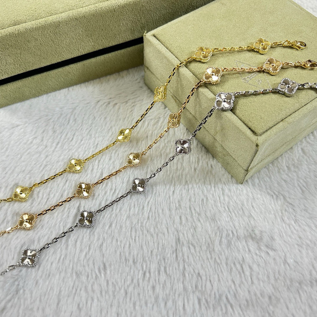 [Lumi]New CLOVER 6 MOTIF DIAMOND BRACELET