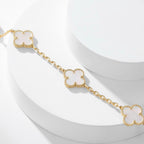 ¡®Lumi¡¯CLOVER 10 MOTIFS WHITE MOTHER OF PEARL NECKLACE