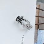 ¡®Lumi¡¯FORCE LARGE HORSESHOE BLACK WHITE DIAMOND BRACELET ROSE GOLD