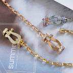 ¡®Lumi¡¯FORCE LARGE HORSESHOE CLASP  METAL BRACELET