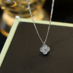 ¡®Lumi¡¯CLOVER MINI 9.5MM PENDANT DIAMOND NECKLACE