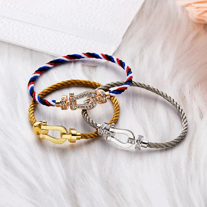 ¡®Lumi¡¯FORCE LARGE HORSESHOE NO DIAMOND BRACELET GOLD