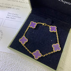 [Lumi]New  CLOVER 5 MOTIF VIOLET BRACELET COLLECTION