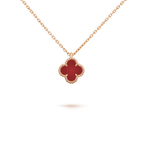 ¡®Lumi¡¯CLOVER MINI 9.5MM WHITE CARNELIANS NECKLACE