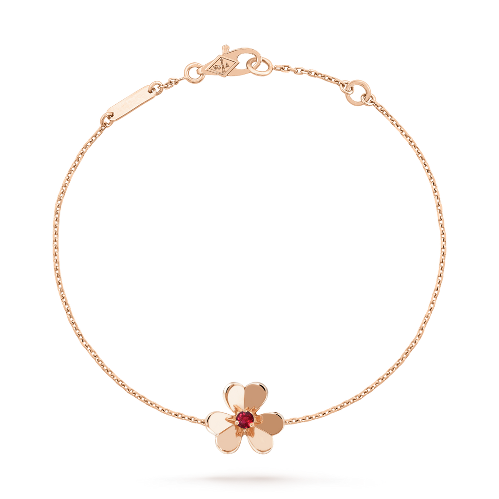 ¡®Lumi¡¯FRIVOLE GOLD FLOWER PINK MALACHITE BRACELET