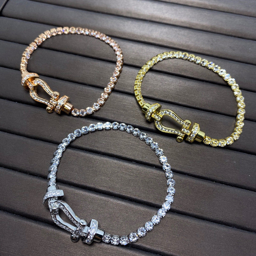 ¡®Lumi¡¯FORCE  HORSESHOE  DIAMOND TENNIS BRACELET