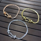 ¡®Lumi¡¯FORCE  HORSESHOE  DIAMOND TENNIS BRACELET