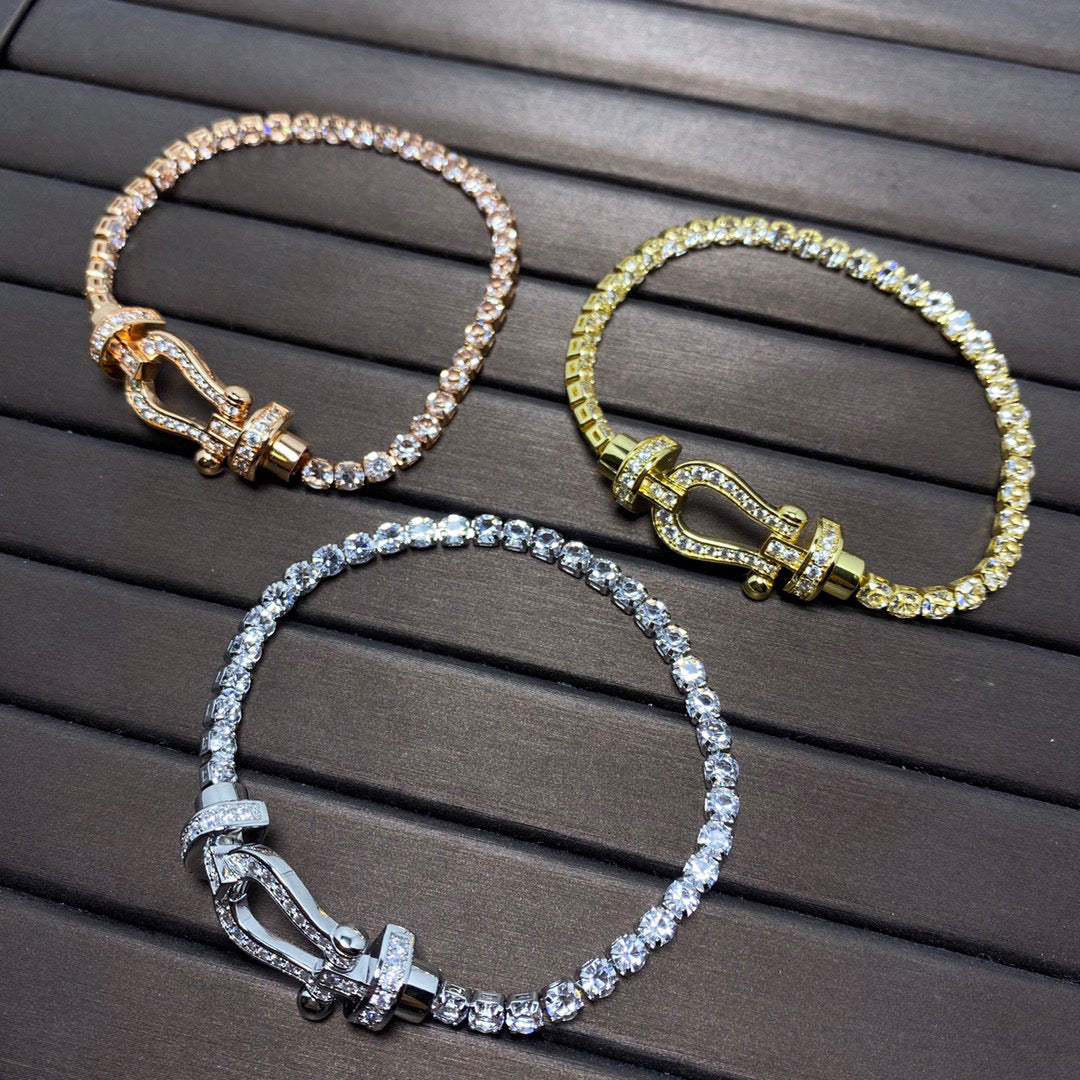 ¡®Lumi¡¯FORCE  HORSESHOE  DIAMOND TENNIS BRACELET