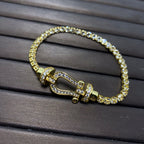 ¡®Lumi¡¯FORCE  HORSESHOE  DIAMOND TENNIS BRACELET