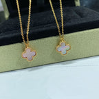 ¡®Lumi¡¯CLOVER 15MM PINK MOTHER-OF-PEARL SINGLE FLOWER NECKLACE