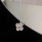 ¡®Lumi¡¯CLOVER 15MM DIAMOND SINGLE FLOWER NECKLACE