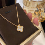 ¡®Lumi¡¯CLOVER 15MM DIAMOND SINGLE FLOWER NECKLACE