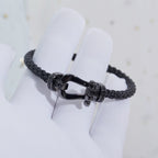 ¡®Lumi¡¯FORCE LARGE SERIES HORSESHOE BLACK SAMURAI BRACELET