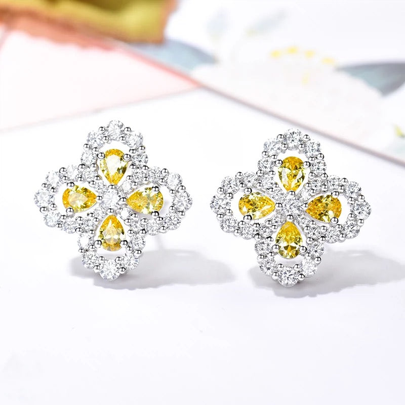 ¡®Lumi¡¯LOOP EARRINGS FULL MOTIF DIAMOND 16MM