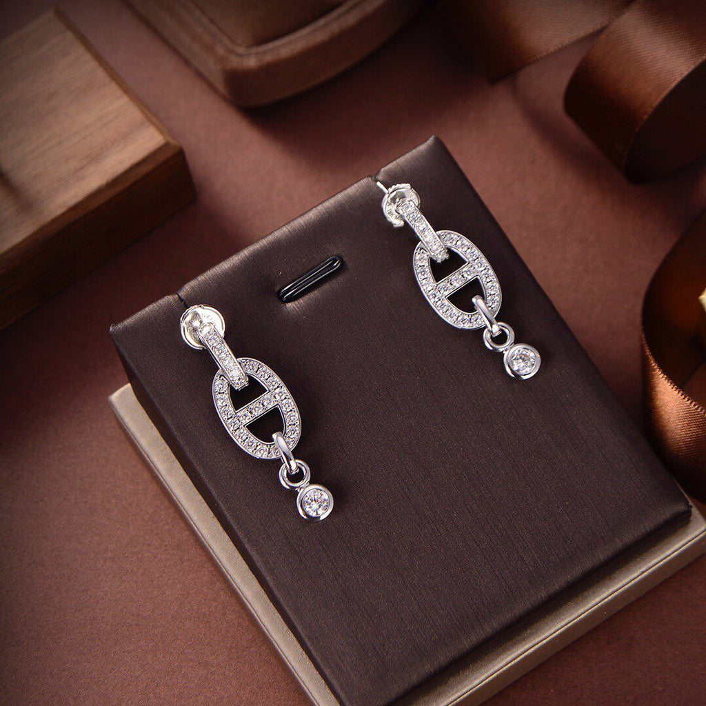 ¡®Lumi¡¯HM CHAINE DIAMOND EARRINGS