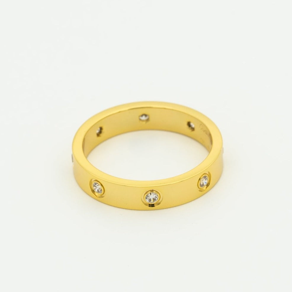 ¡®Lumi¡¯LOVE RING 3.6MM 8 DIAMONDS