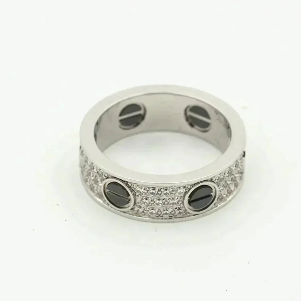 ¡®Lumi¡¯LOVE RING 5.5MM DIAMONDS PAVED CERAMIC