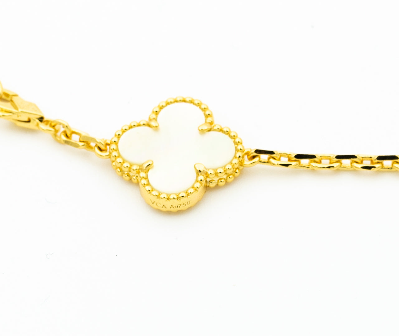 ¡®Lumi¡¯CLOVER BRACELET 5 MOTIFS ONYX MOP
