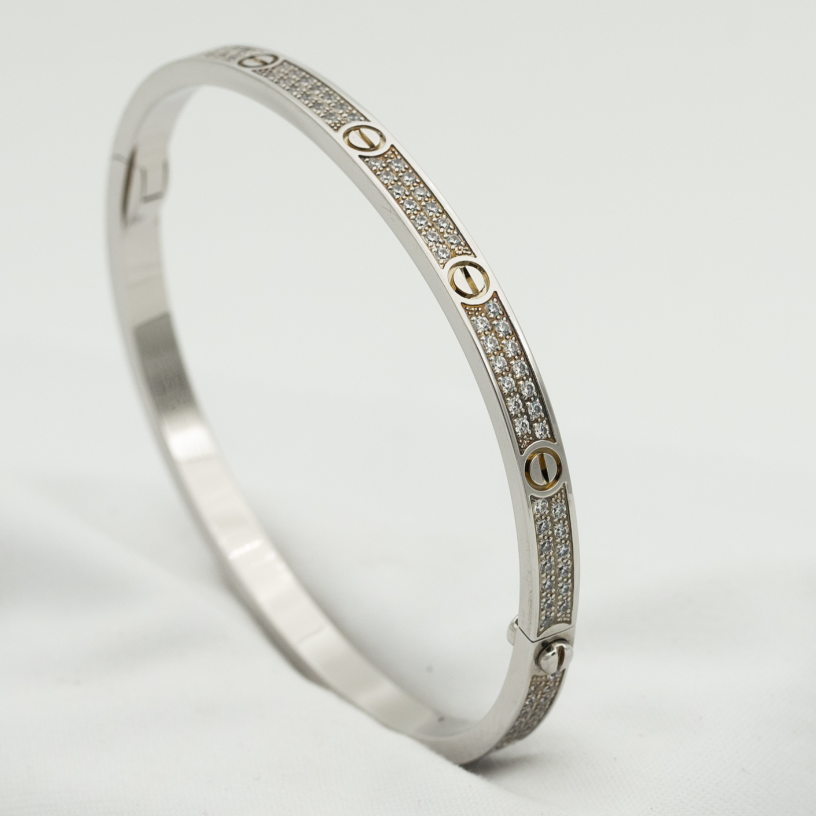 ¡®Lumi¡¯LOVE BRACELET 3.65MM DIAMOND-PAVED