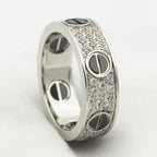 ¡®Lumi¡¯LOVE RING 5.5MM DIAMONDS PAVED CERAMIC