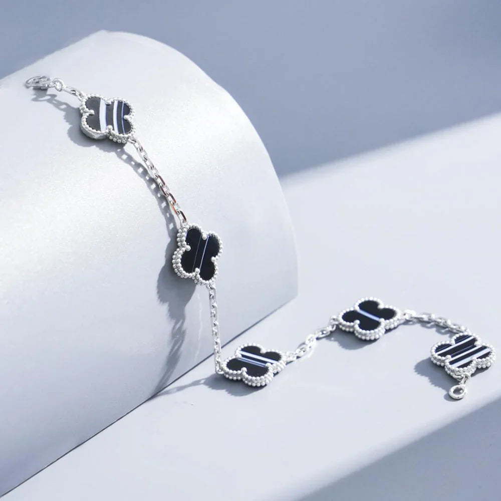 [Lumi jewelry] CLOVER 5 MOTIF PULSAR STONE BRACELET COLLECTION