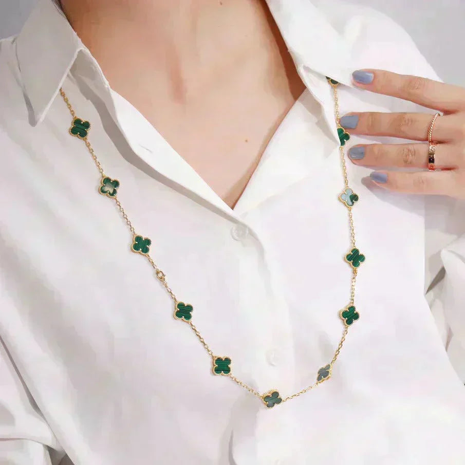 ¡®Lumi¡¯CLOVER 20 MOTIFS MALACHITE GOLD