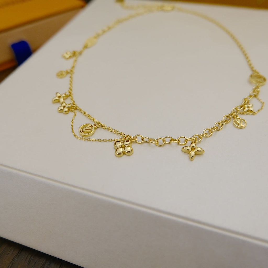 ¡®Lumi¡¯BLOOMING SUPPLE NECKLACE BRASS