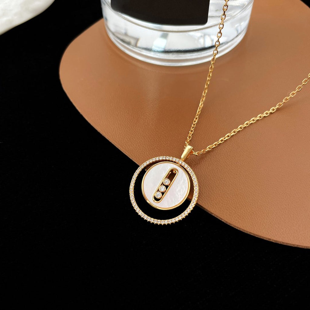 [Imperial] MOVE MM NACRE BLANCHE DIAMOND NECKLACE