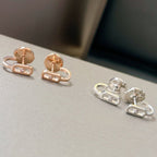 [Imperial] CREOLES MOVE UNO MINI 1 DIAMOND EARRINGS