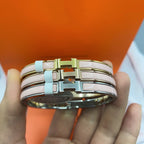 ¡®Lumi¡¯CLASSIC HM CLIC  PINK 8MM ENAMEL BRACELET
