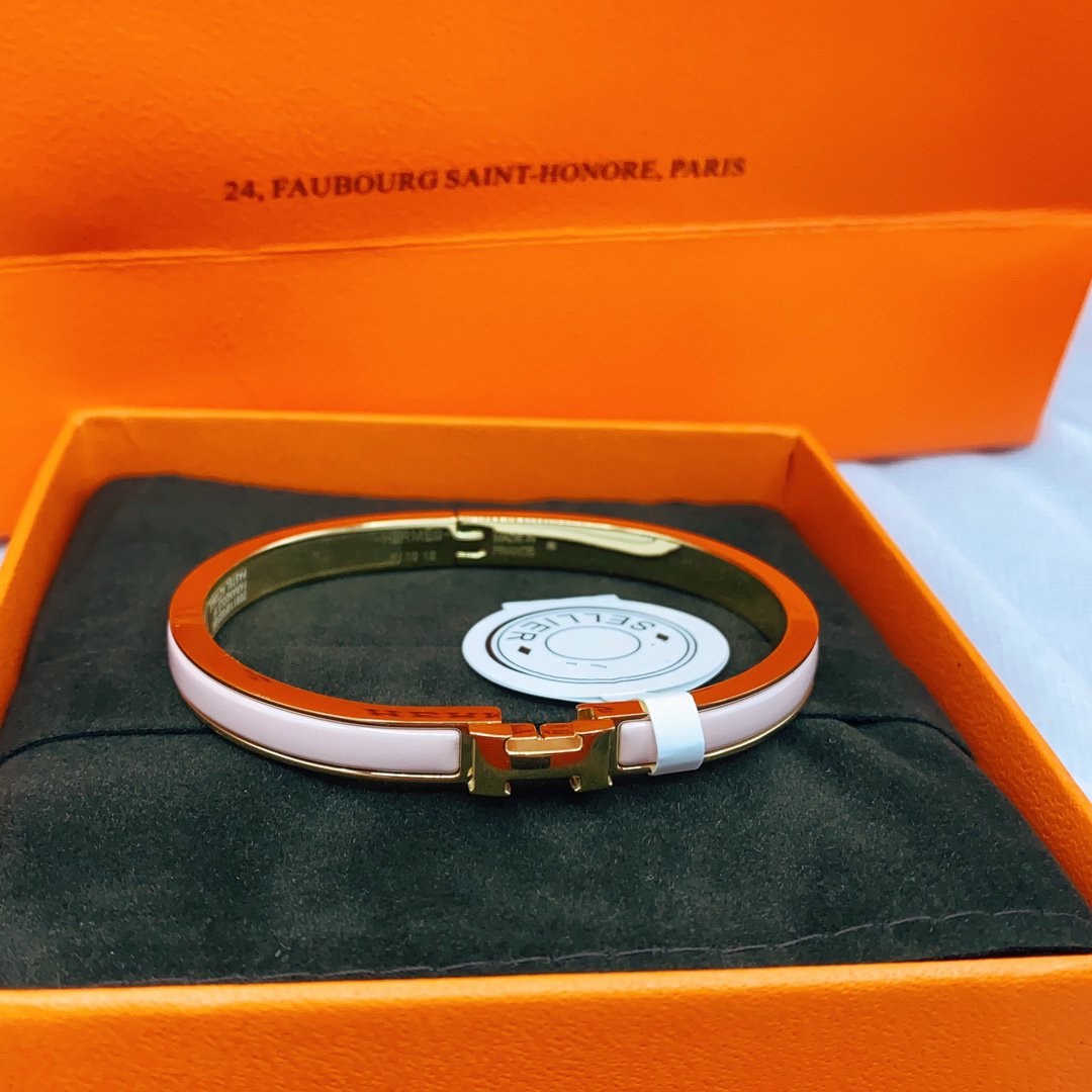¡®Lumi¡¯CLASSIC HM CLIC  PINK 8MM ENAMEL BRACELET