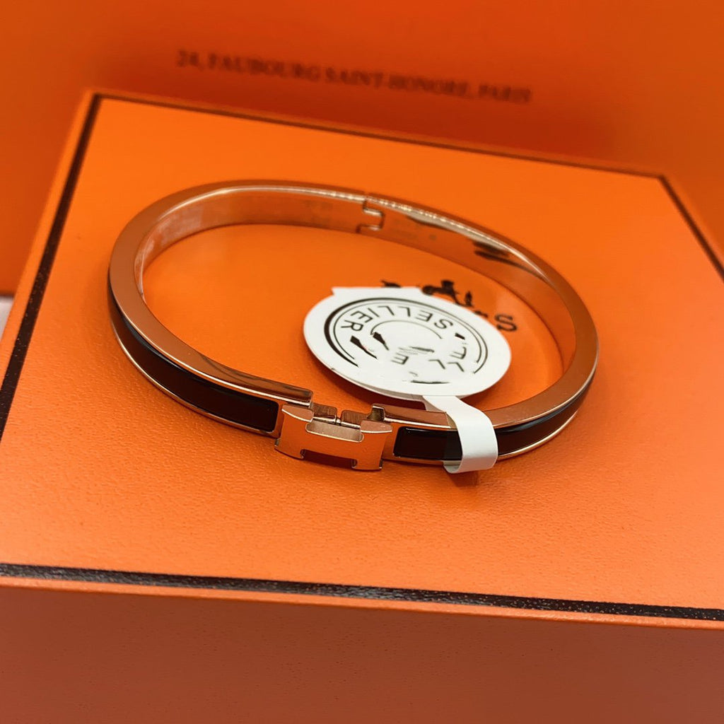 ¡®Lumi¡¯CLASSIC HM CLIC BLACK 8MM ENAMEL BRACELET