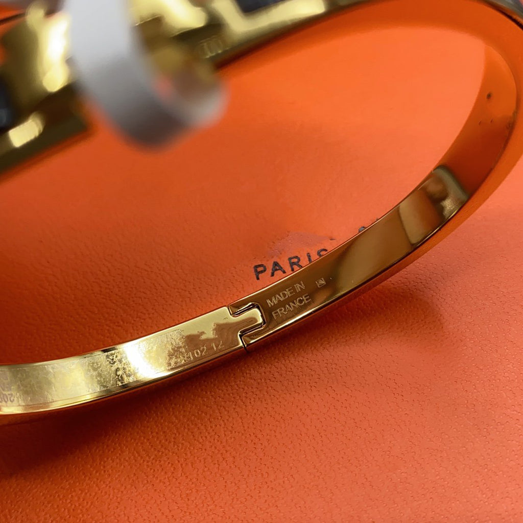 ¡®Lumi¡¯CLASSIC HM CLIC BLACK 8MM ENAMEL BRACELET