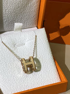 ¡®Lumi¡¯HM CLIC YELLOW ENAMEL GOLD NECKLACE