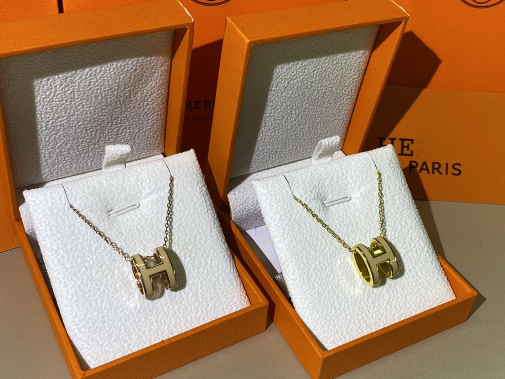 ¡®Lumi¡¯HM CLIC YELLOW ENAMEL GOLD NECKLACE