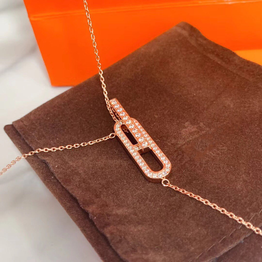 ¡®Lumi¡¯HM NECKLACE PLATINUM ROSE GOLD DIAMOND