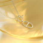 ¡®Lumi¡¯HM CHAINE D'ANCRE PENDANT NECKLACE STERLING SILVER