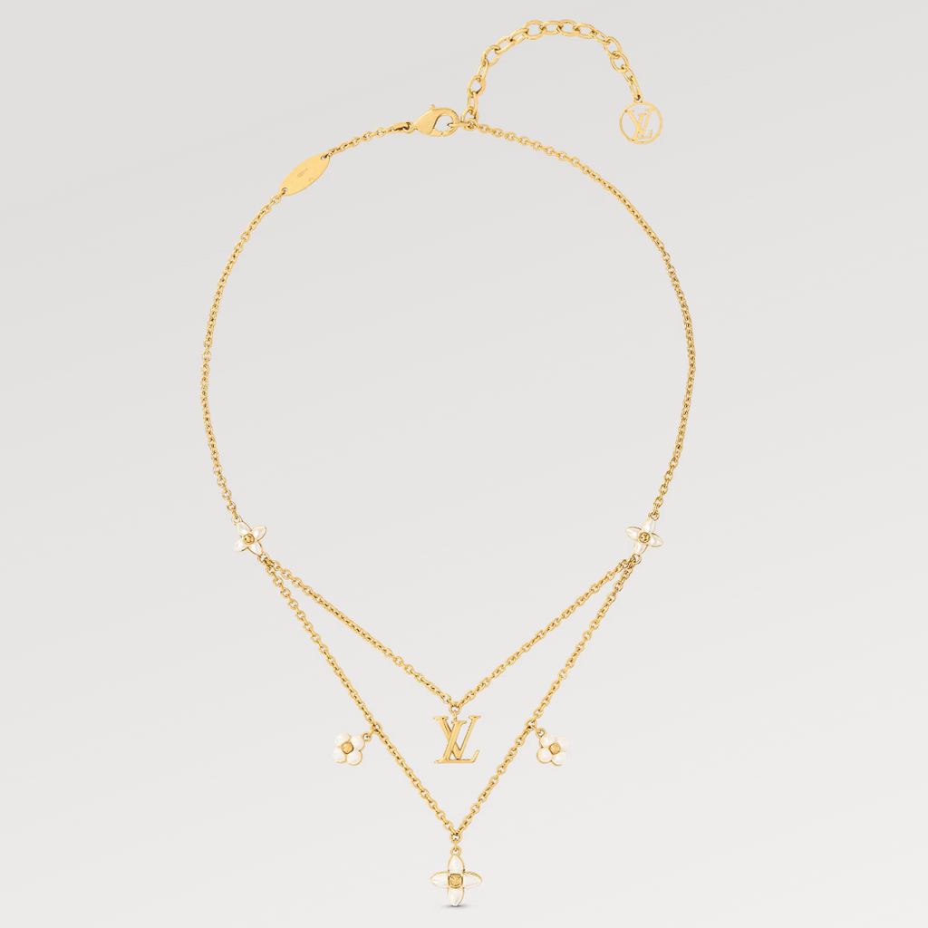 ¡®Lumi¡¯FLOWERGRAM GOLD MOP DOUBLE ROW NECKLACE