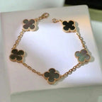 [Lumi]New  CLOVER 5 MOTIF GRAY MOP BRACELET COLLECTION