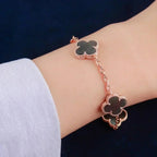 [Lumi]New  CLOVER 5 MOTIF GRAY MOP BRACELET COLLECTION