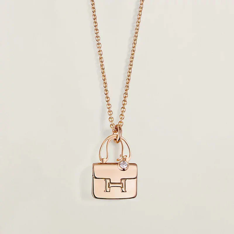 ¡®Lumi¡¯AMULETTE PEDANT ROSE GOLD NECKLACE