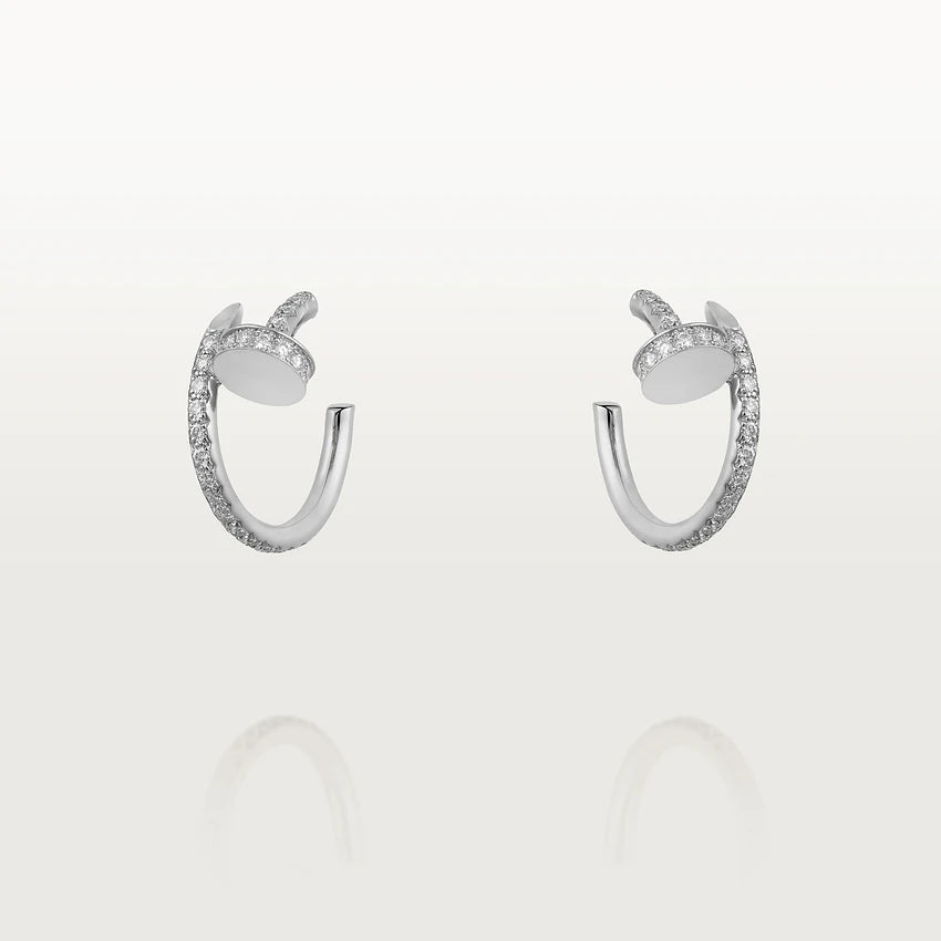 ¡®Lumi¡¯JUSTE EARRINGS 12.75MM SILVER DIAMOND