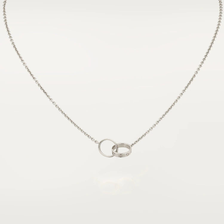 ¡®Lumi¡¯LOVE NECKLACE PINK GOLD AND SILVER