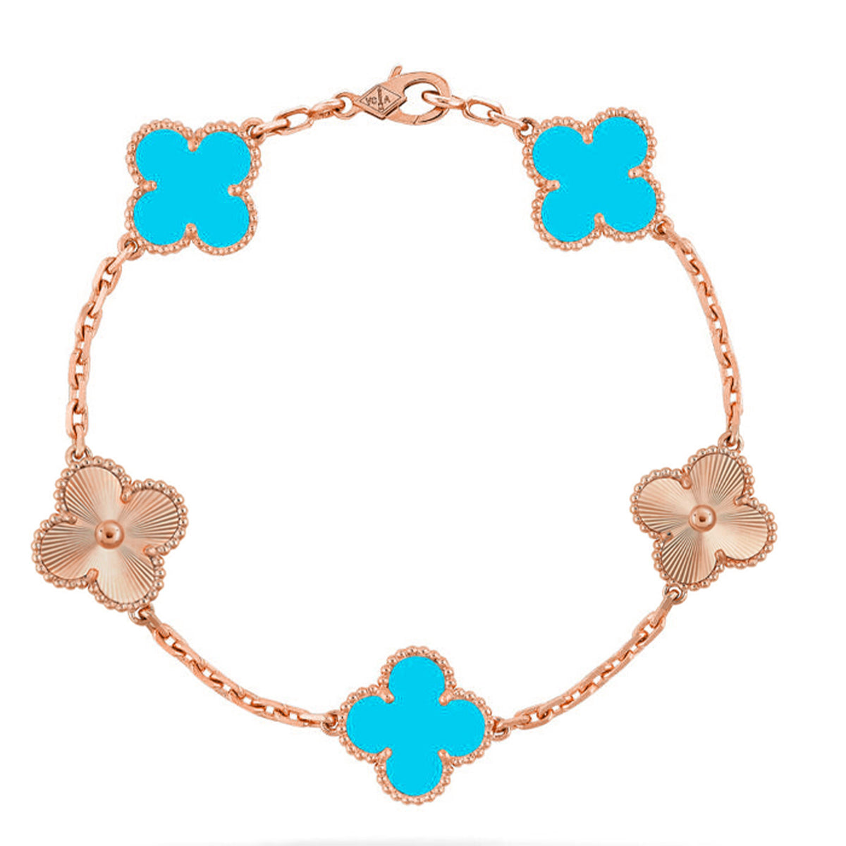 [Lumi]New  CLOVER 5 MOTIF TURQUOISE BRACELET COLLECTION