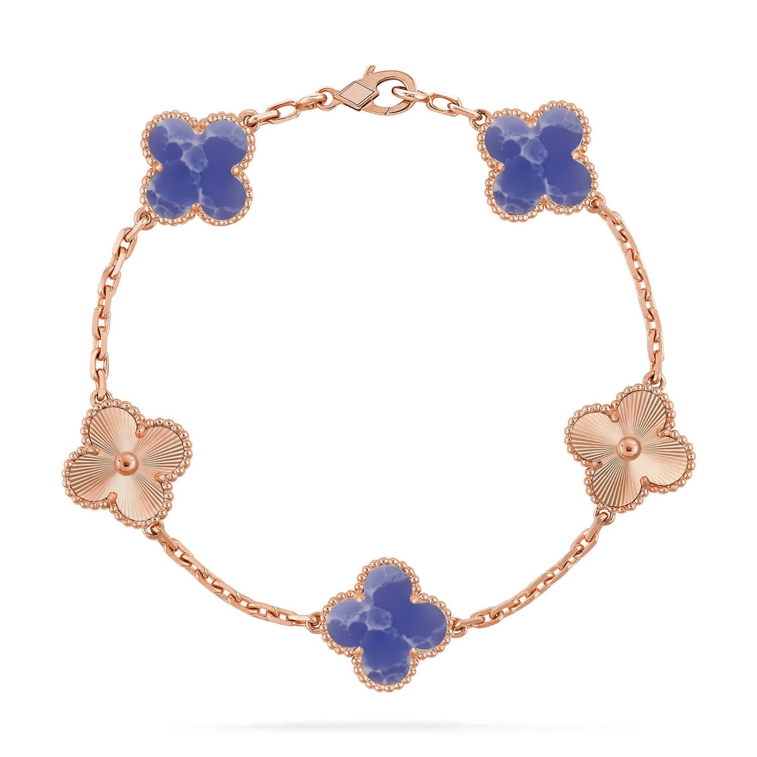 [Lumi jewelry]CLOVER 5 MOTIF BLUE VEINS BRACELET COLLECTION